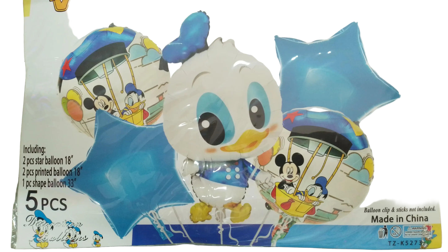 KIT 5 PZS PERSONAJE PATO DONALD