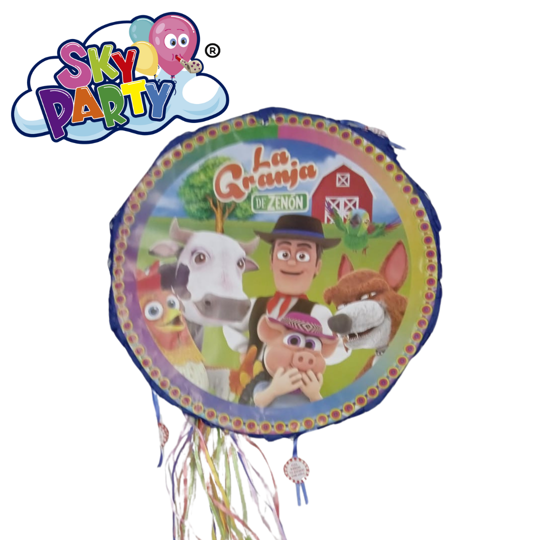 PIÑATA REDONDA DE PERSONAJE