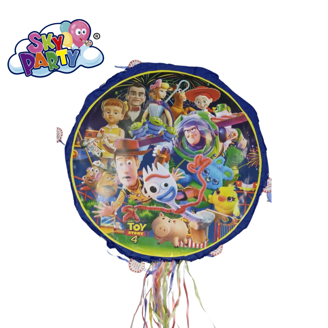 PIÑATA REDONDA DE PERSONAJE