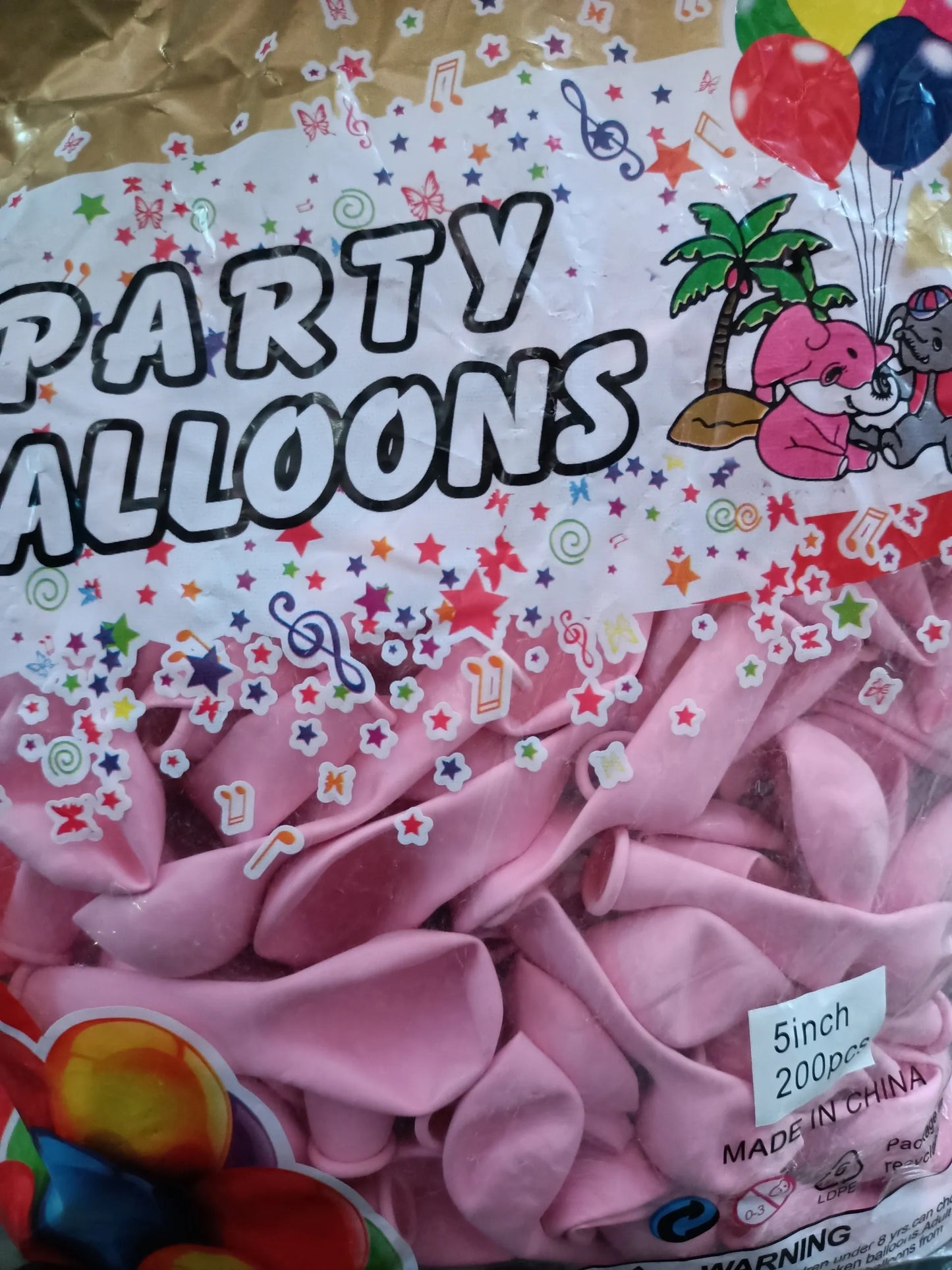 Party ballons #5 200 piezas