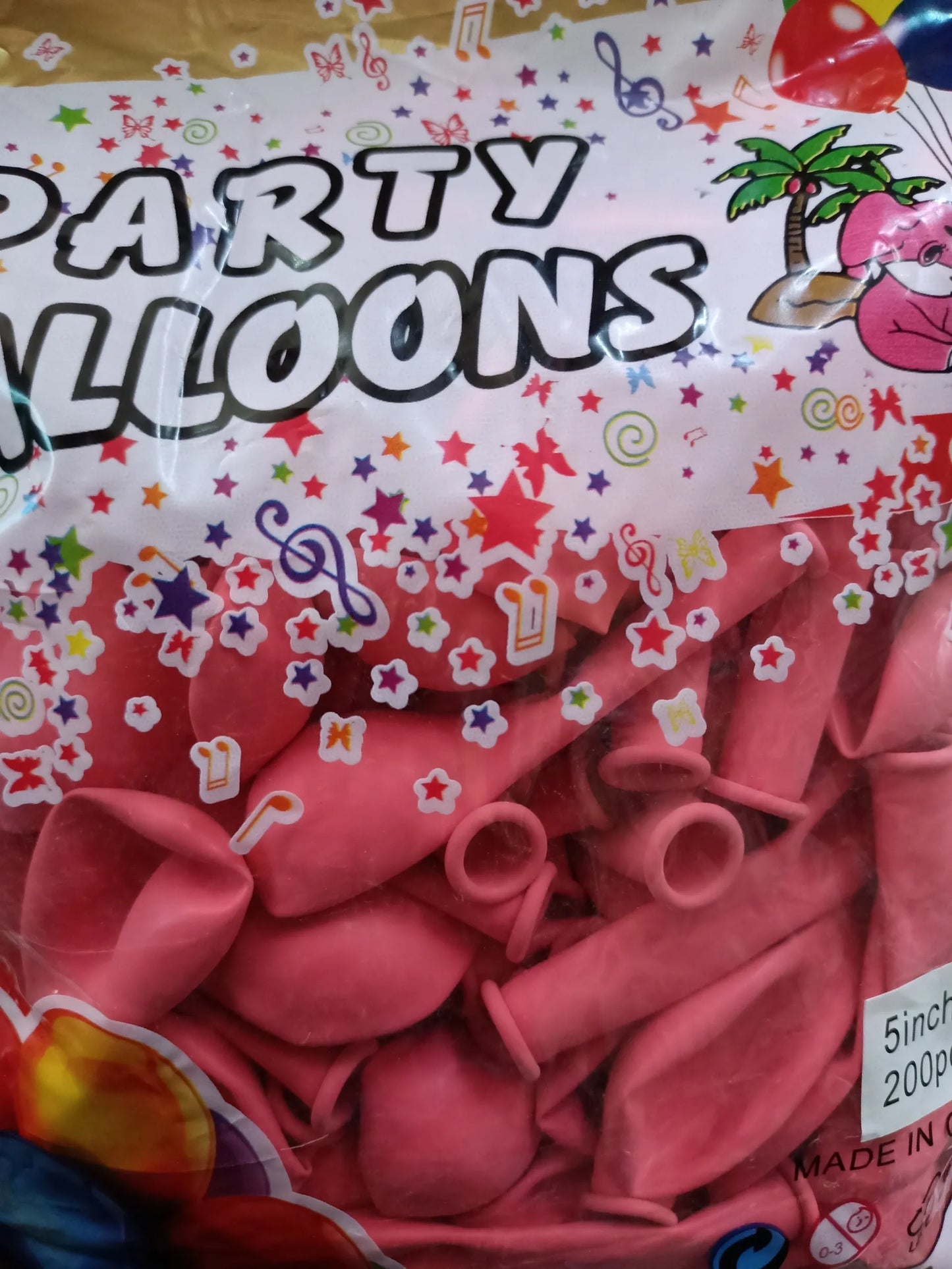 PARTY BALLONS 5" 200PZ