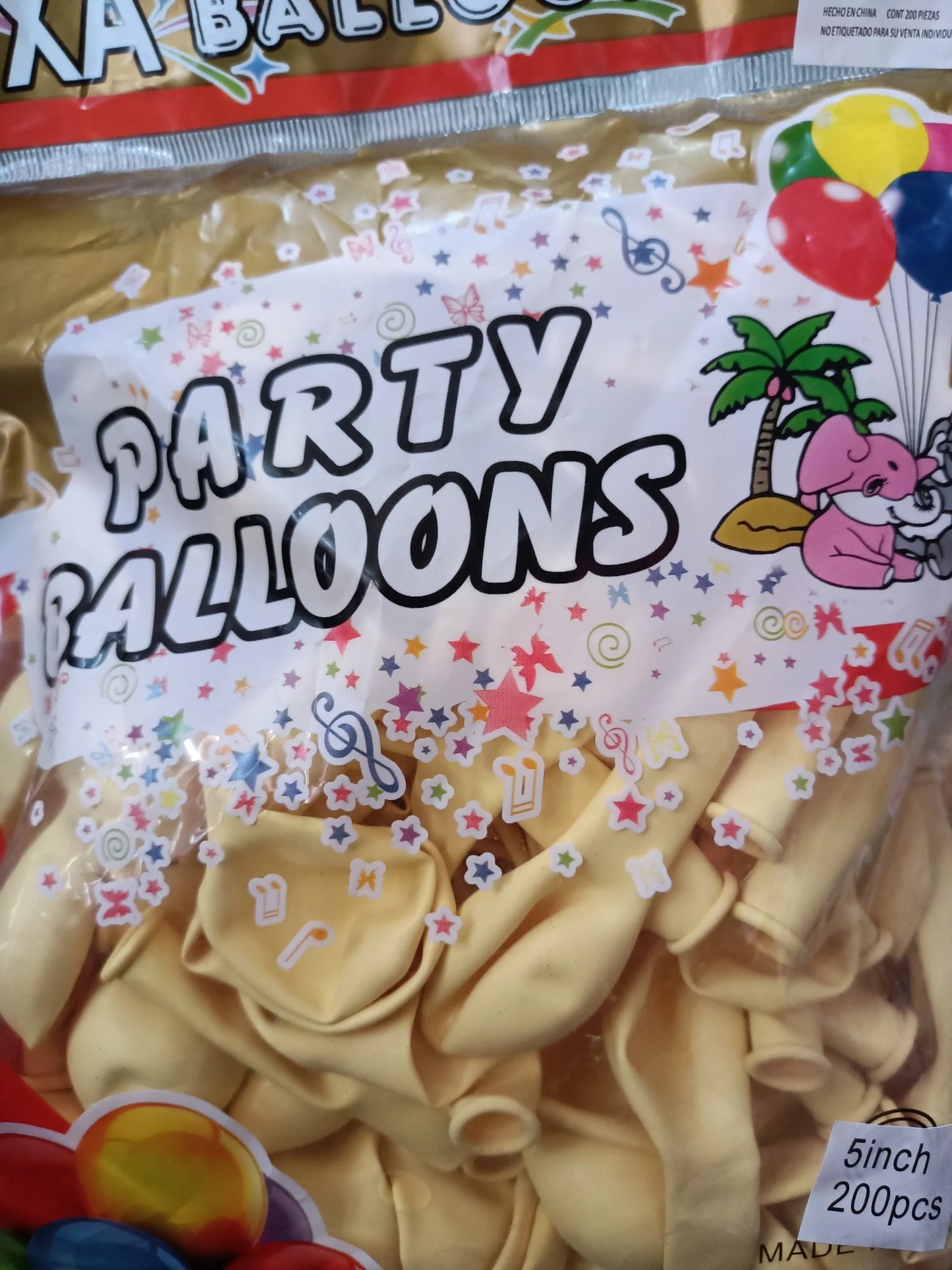 lATEX PARTY BALLONS 5 PULGADAS