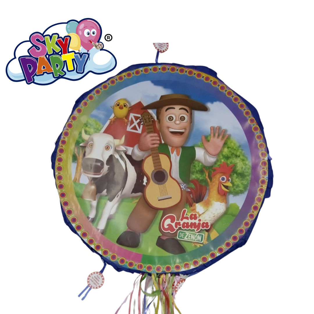 PIÑATA REDONDA DE PERSONAJE