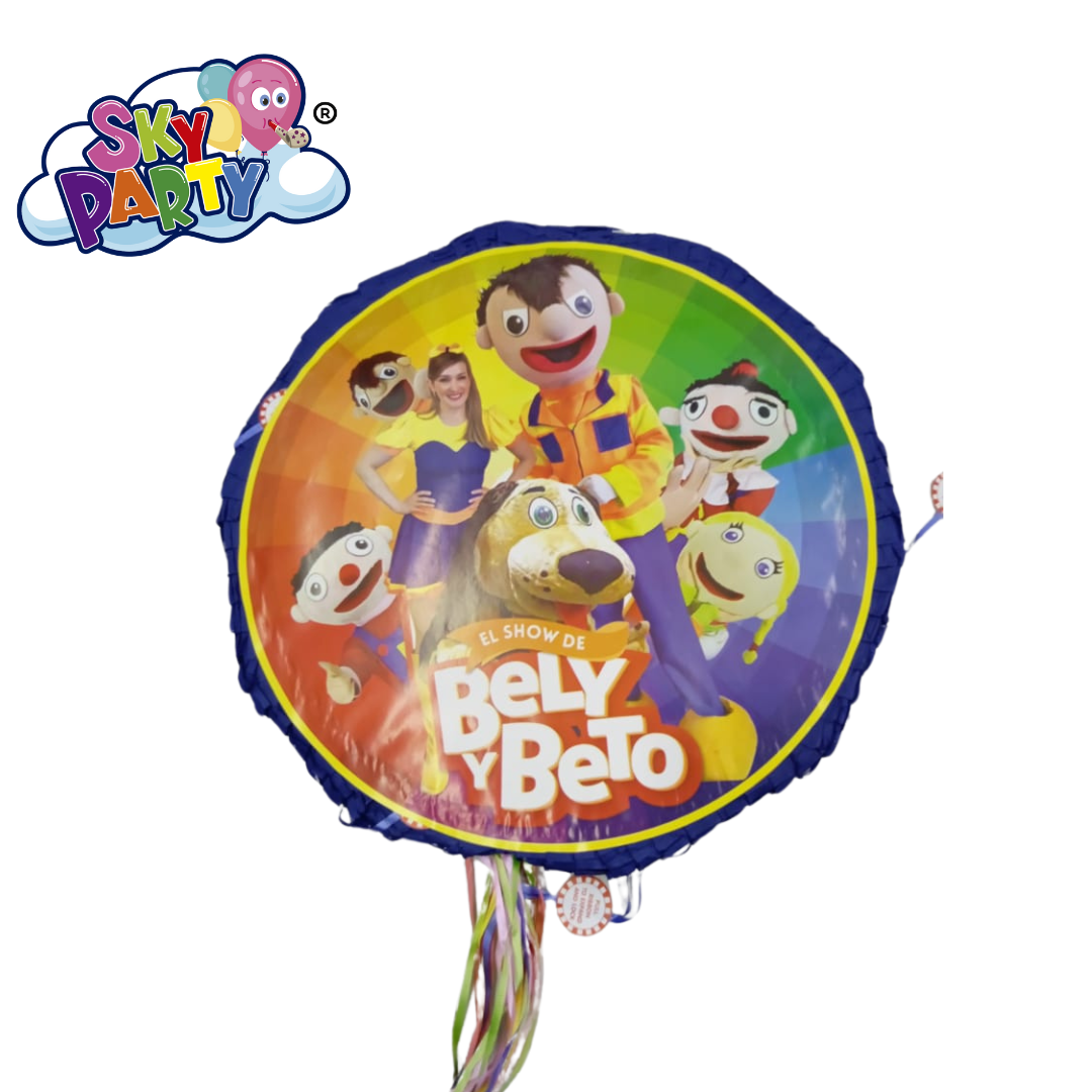 PIÑATA REDONDA DE PERSONAJE
