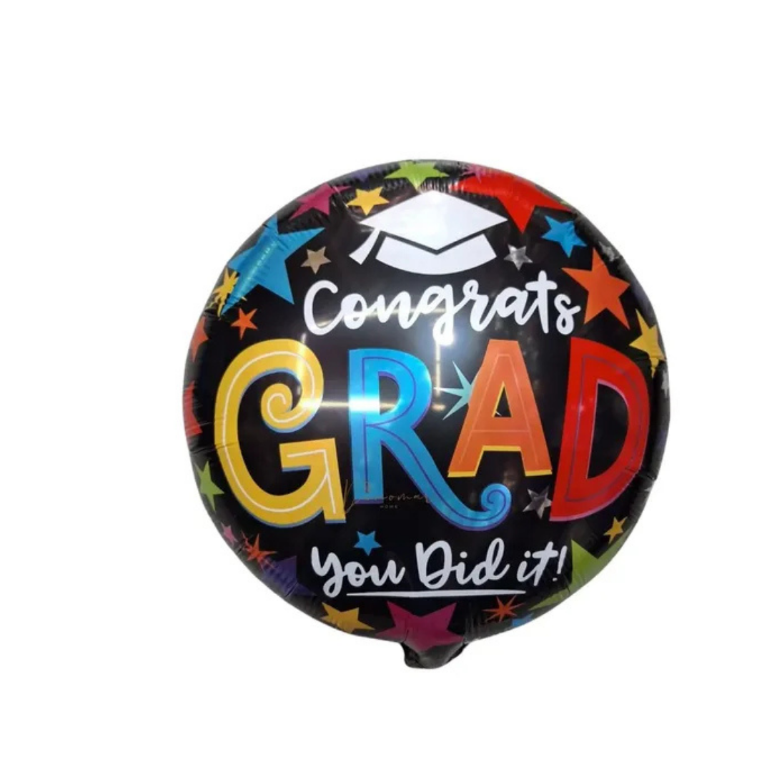 GLOBO GRADUACIÓN 18" CONGRATS COLORES