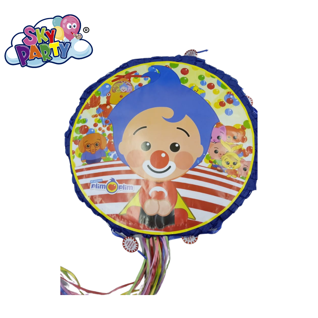PIÑATA REDONDA DE PERSONAJE