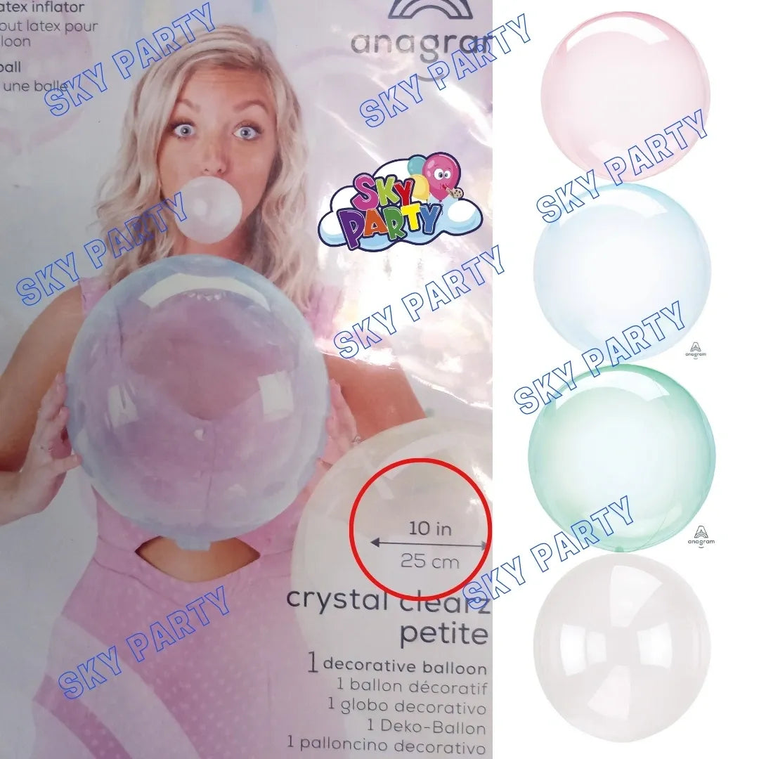 GLOBO BURBUJA COLOR 10"
