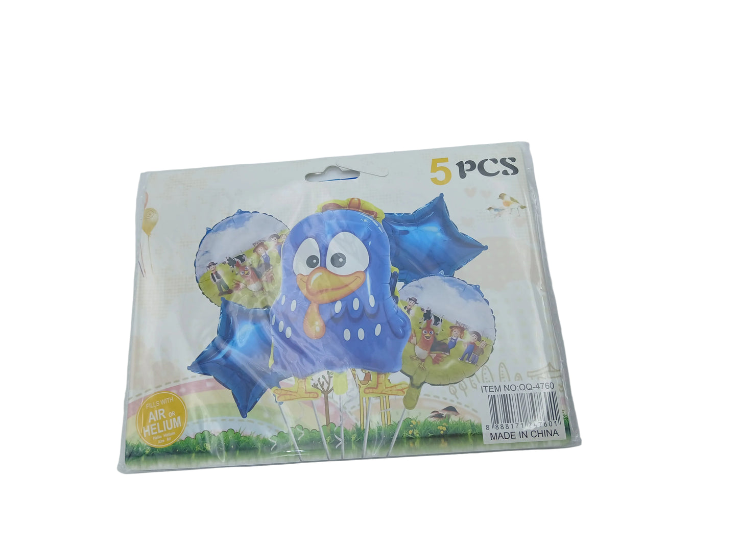KIT 5 PIEZAS PERSONAJE GALLINA