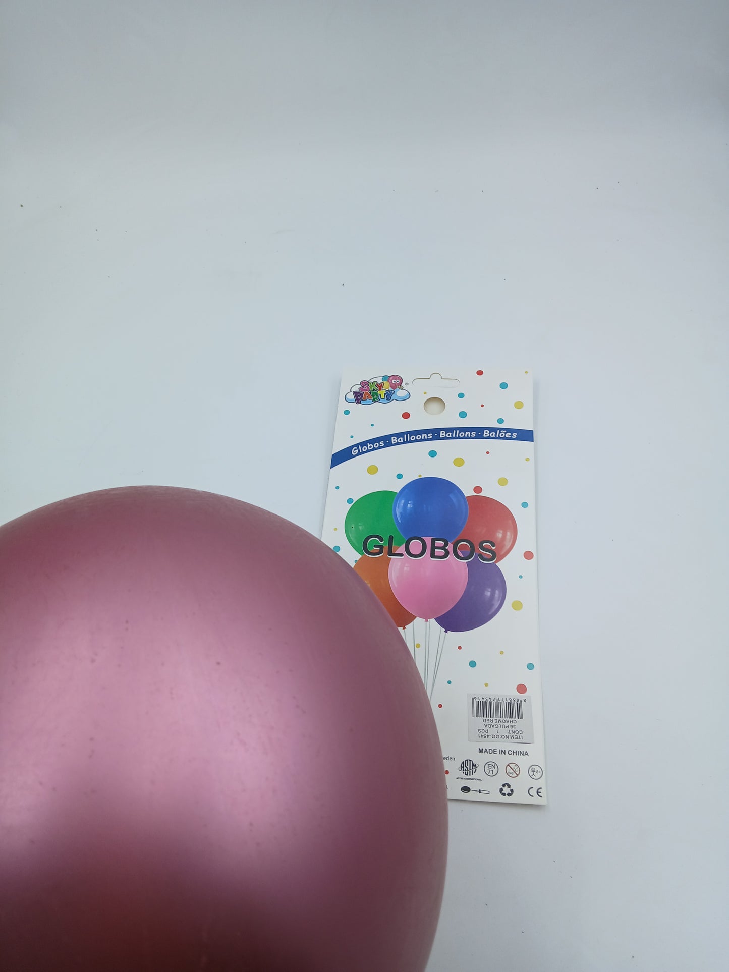 GLOBO LATEX CHROME 36" SKYPARTY