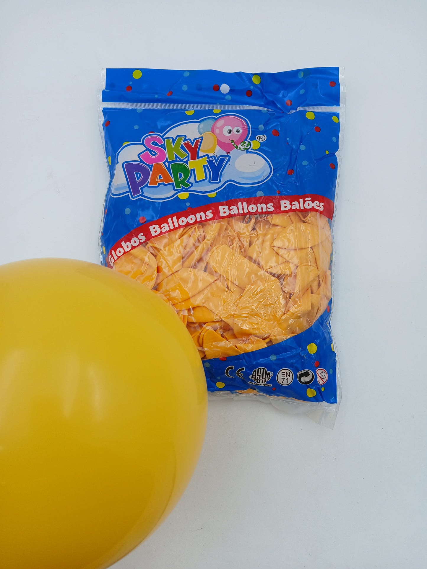 GLOBO LATEX SKYPARTY 10" DURAZNO