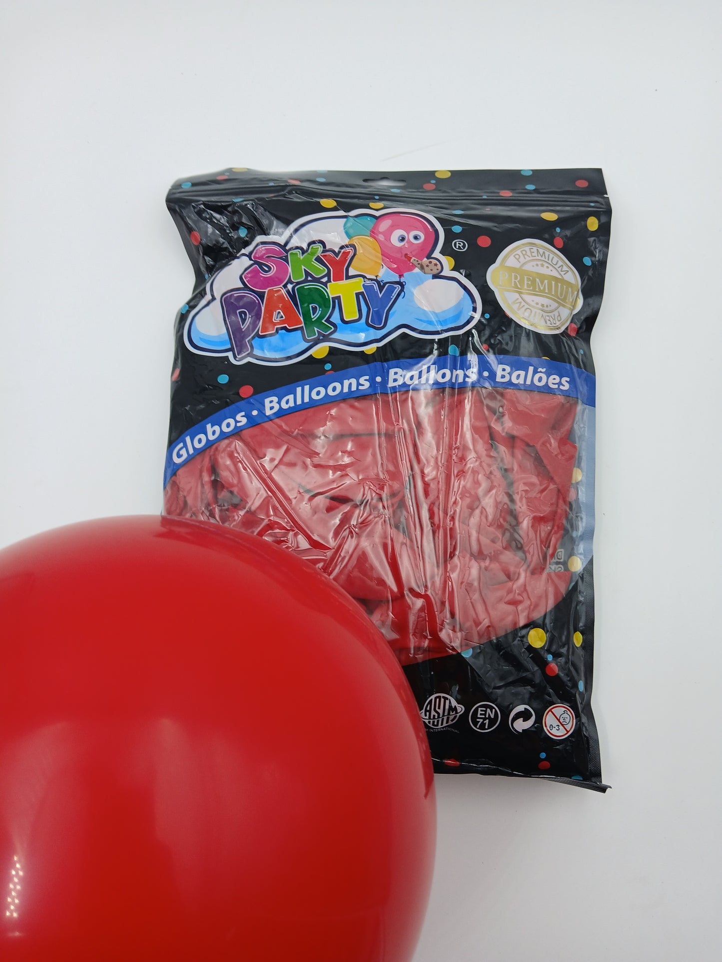 GLOBO LATEX SKYPARTY PREMIUN 12" ROJO