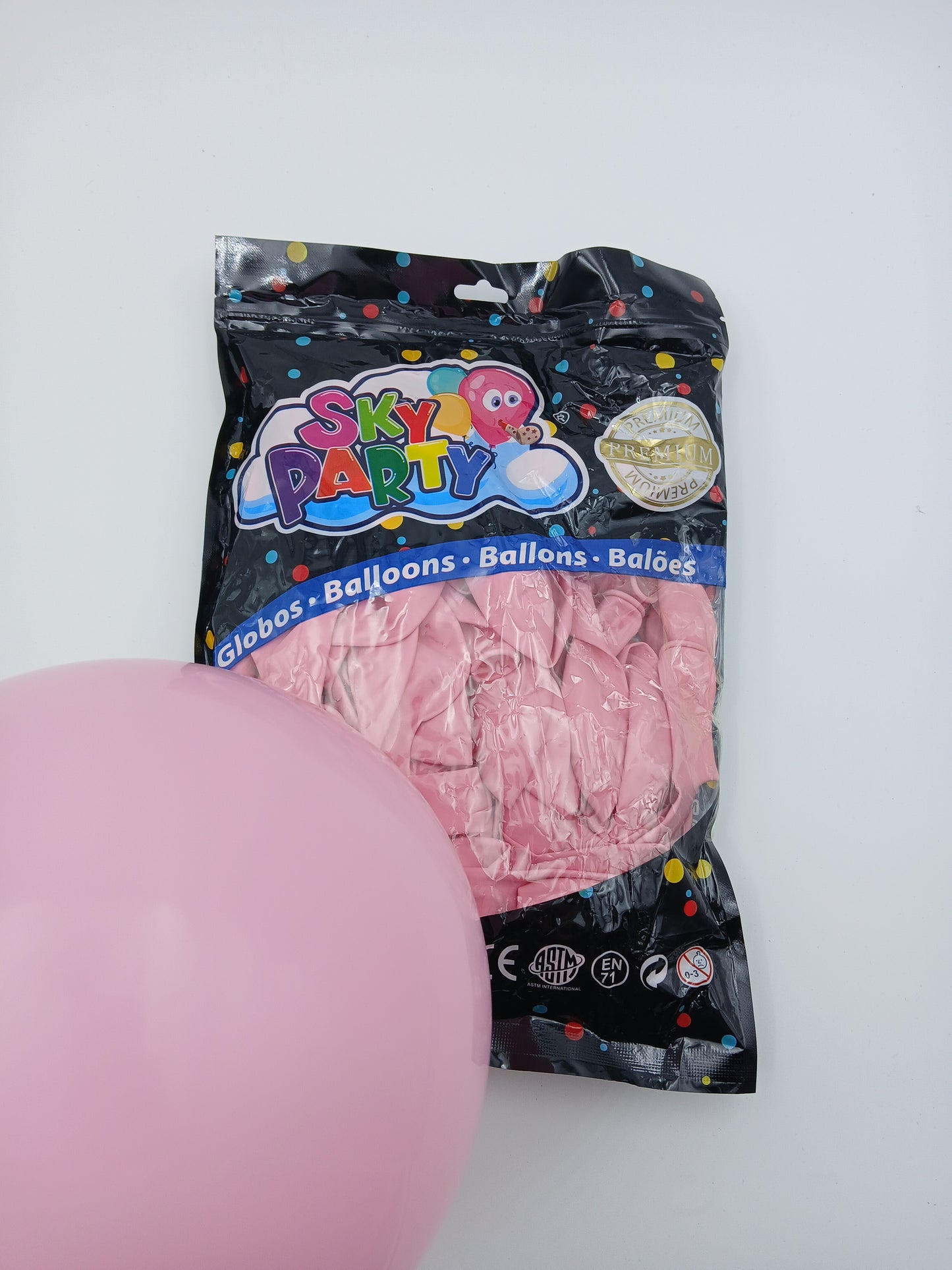 GLOBO LATEX SKYPARTY PREMIUN 12" ROSA BB