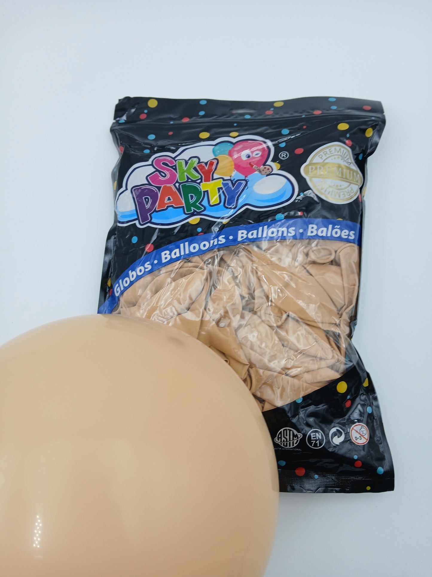 GLOBO LATEX SKYPARTY PREMIUN 12" PIEL