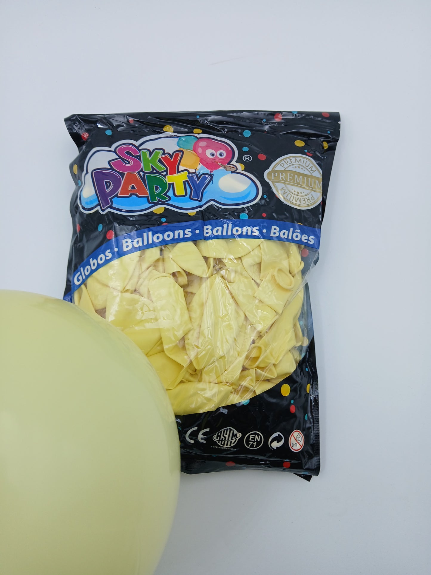 GLOBO LATEX SKYPARTY PREMIUN 12" MARFIL
