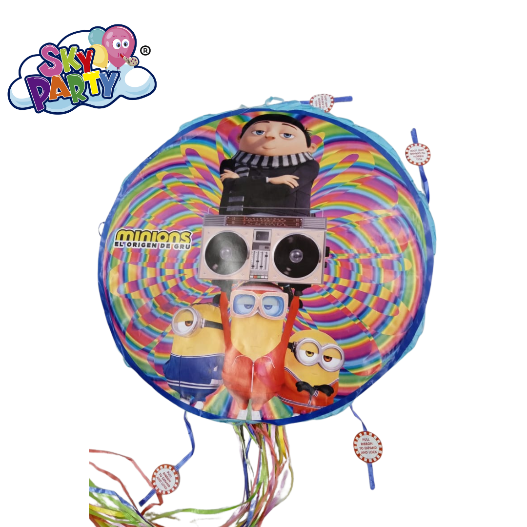PIÑATA REDONDA DE PERSONAJE