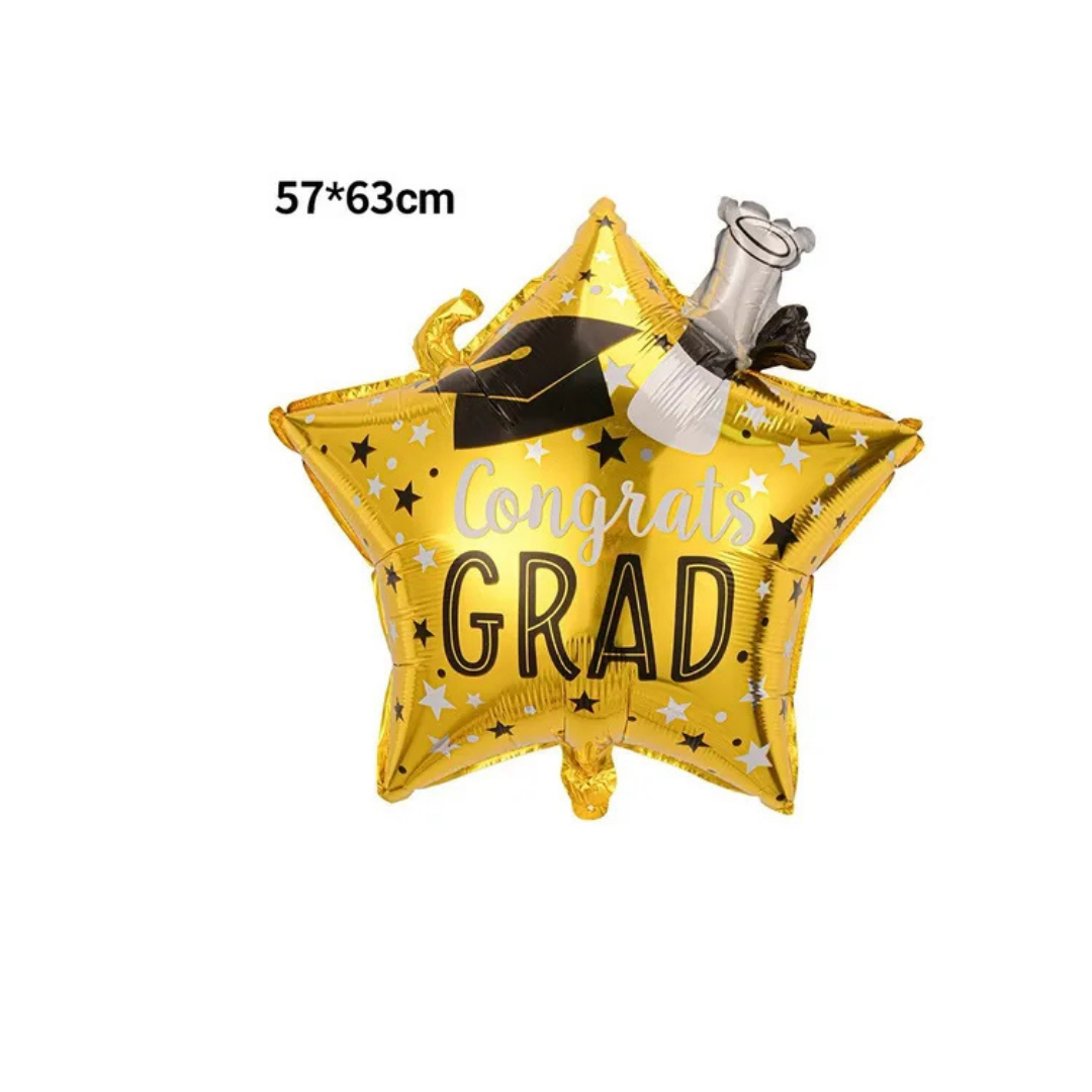GLOBO GRADUACION ESTRELLA BIRRETE
