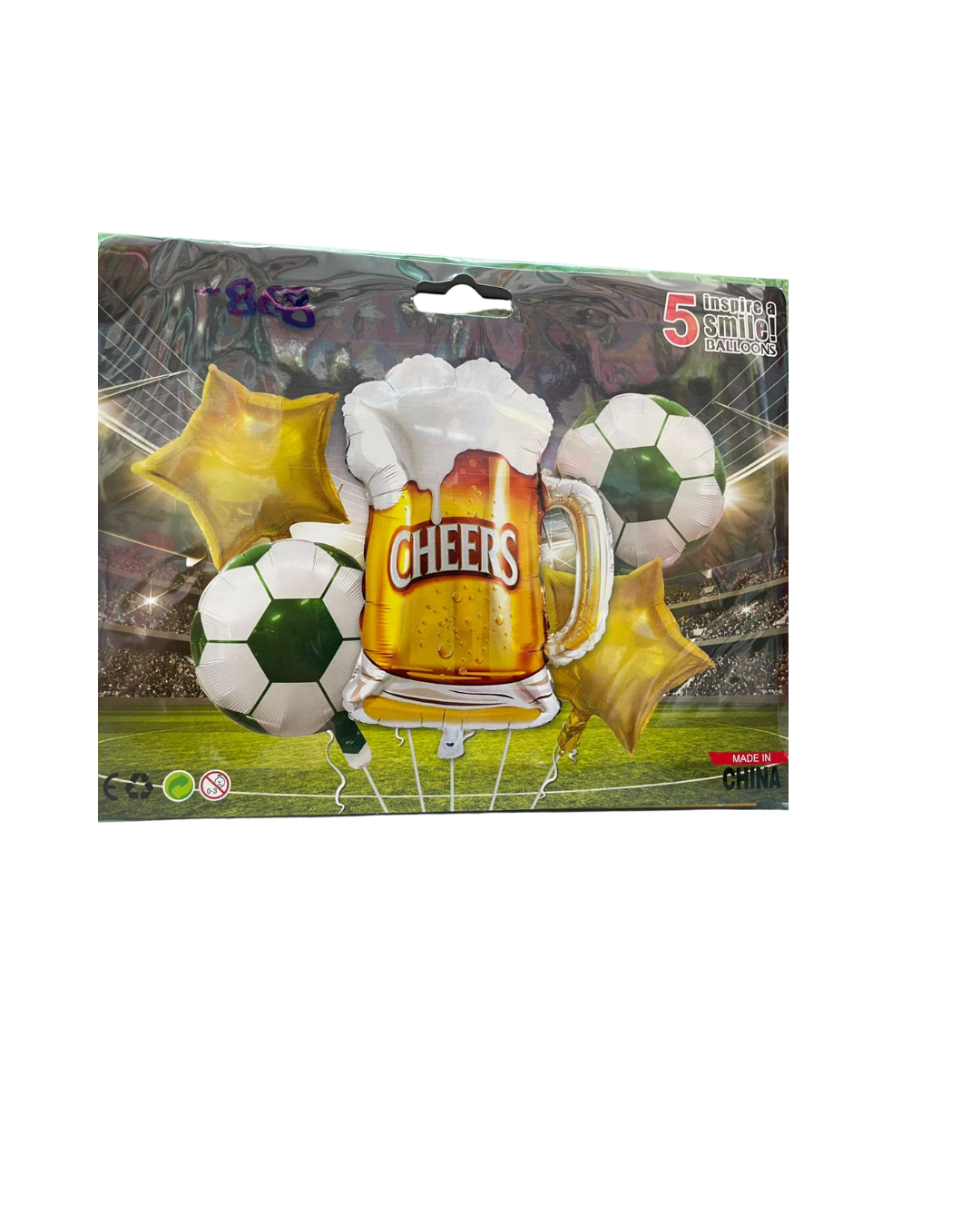 KIT 5 PIEZAS FUTBOL TARRO CERVEZA