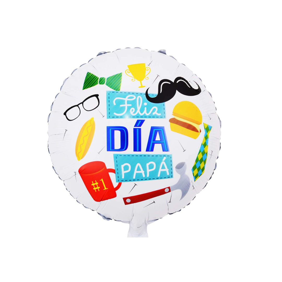 GLOBO DIA DEL PADRE 18" BLANCO