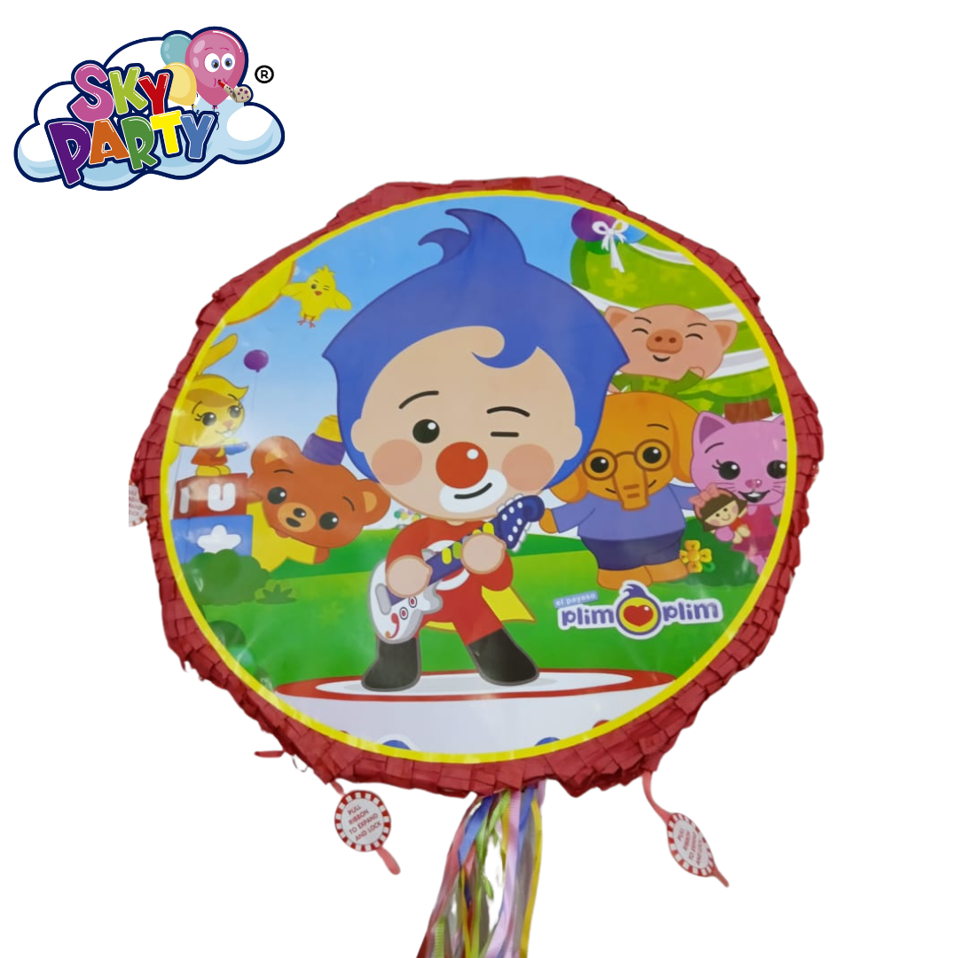 PIÑATA REDONDA DE PERSONAJE