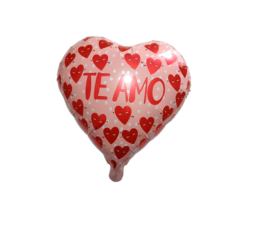GLOBO FOIL 18" TE AMO CORAZONES