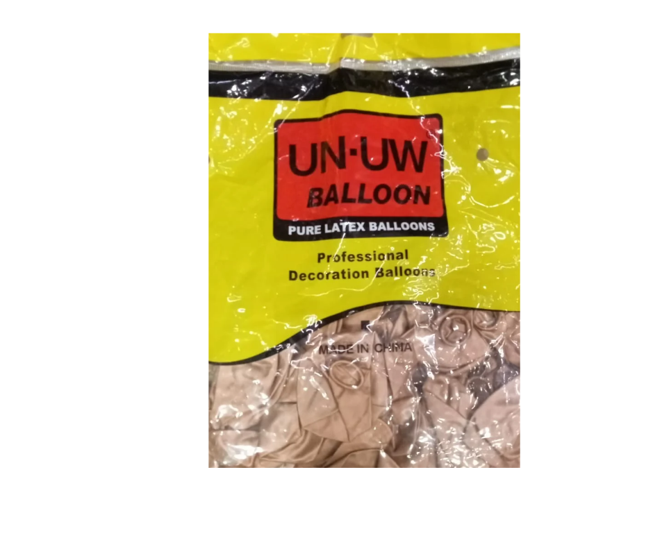 LATEX BALLONS 12" COBRE CON 50 PZS