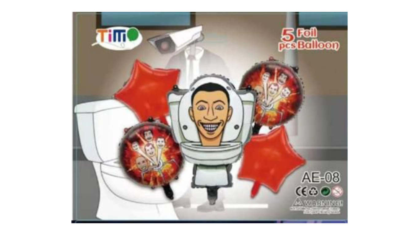 KIT 5 PZS PERSONAJE SKIBIDI TOIL