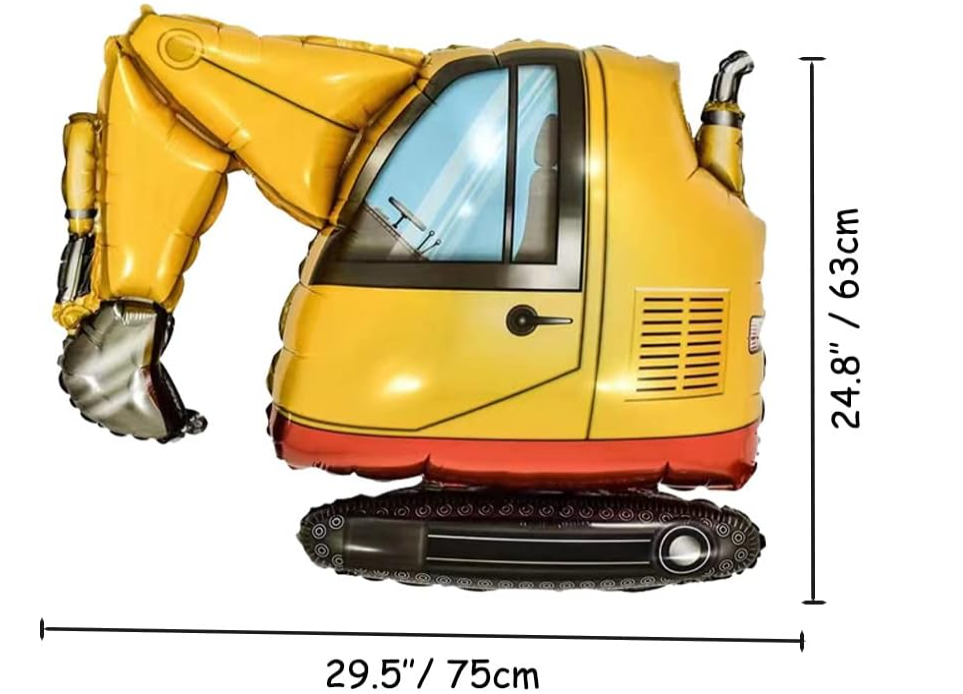 GLOBO SILUETA CONSTRUCCION EXCABADORA