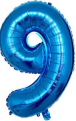 GLOBOS DE NUMERO 40" AZUL REY