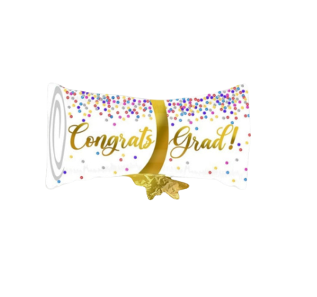 GLOBO GRADUACION BIRRETE ORO
