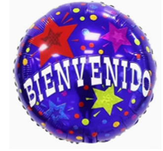 GLOBO FRASE 18¨BIENVENIDO