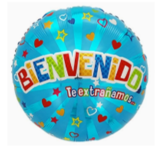 GLOBO FRASE 18¨BIENVENIDO