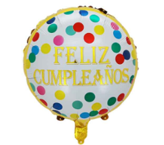 GLOBO 18¨ FRASE FELIZ CUMPLEAÑOS