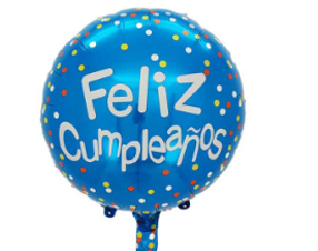 GLOBO 18¨ FRASE FELIZ CUMPLEAÑOS
