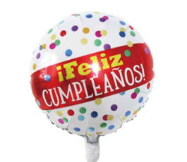 GLOBO 18¨ FRASE FELIZ CUMPLEAÑOS