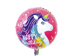GLOBO 18¨ FRASE HAPPY BIRTHDAY