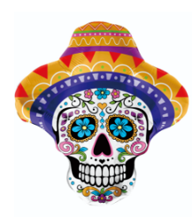 GLOBO FIGURA CALAVERA DIA DE MUERTOS