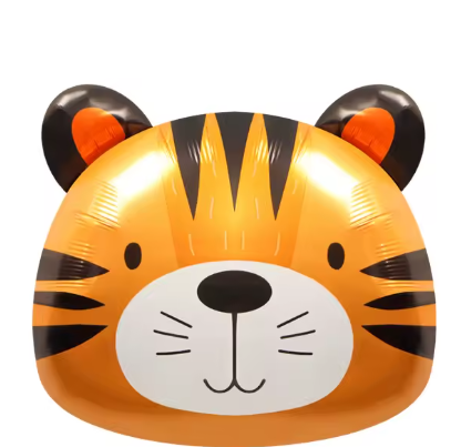 GLOBO FIGURA ANIMAL CABEZA TIGRE 50*52 APROXIMADAMENTE