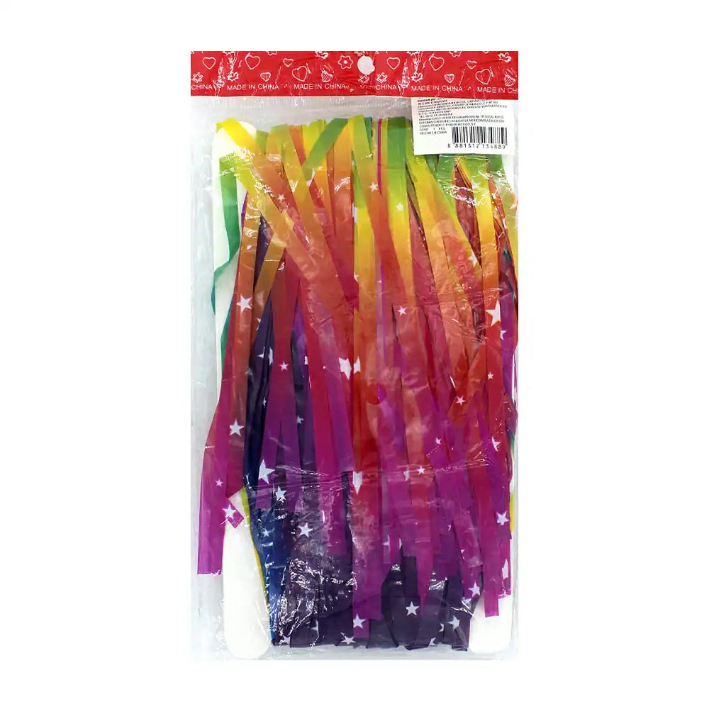 CORTINA MULTICOLOR CON ESTRELLAS