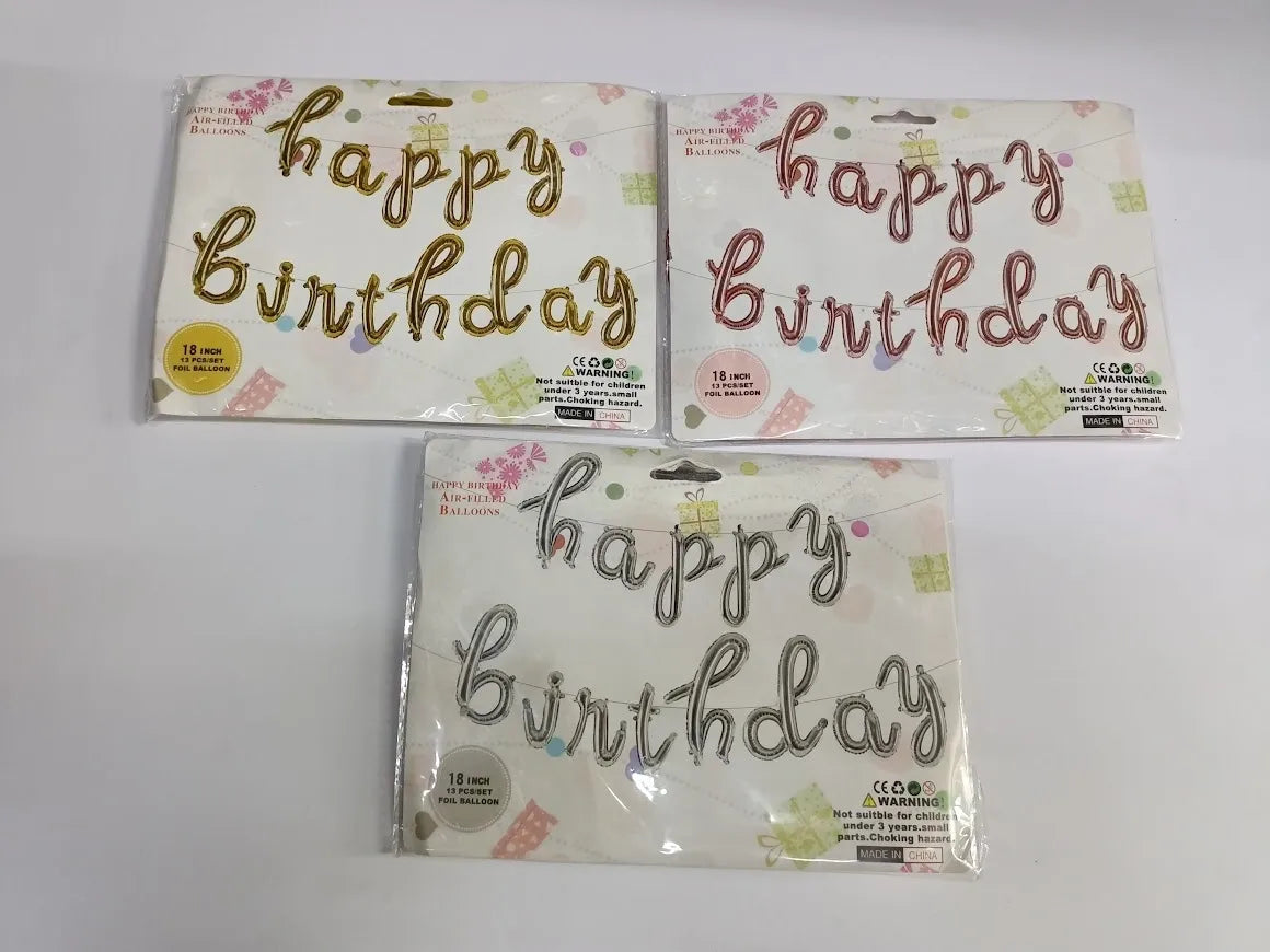 LETRERO CURSIVO HAPPY BIRDAY