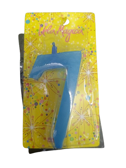VELAS CERA AZUL