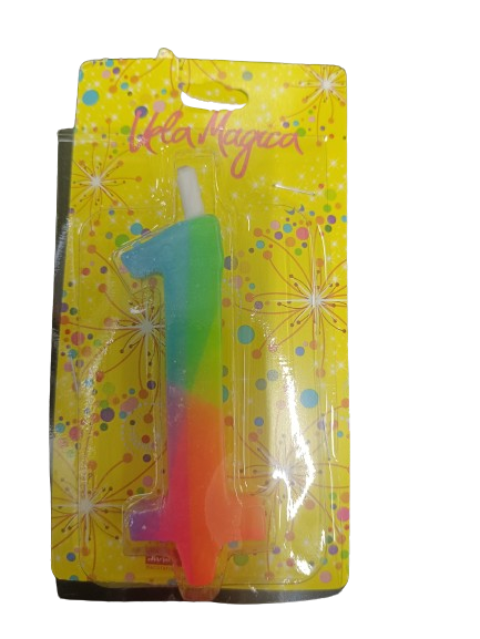 VELAS CERA MULTICOLOR