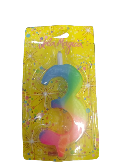 VELAS CERA MULTICOLOR