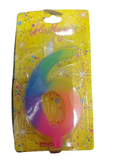 VELAS CERA MULTICOLOR