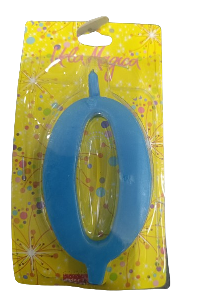 VELAS CERA AZUL