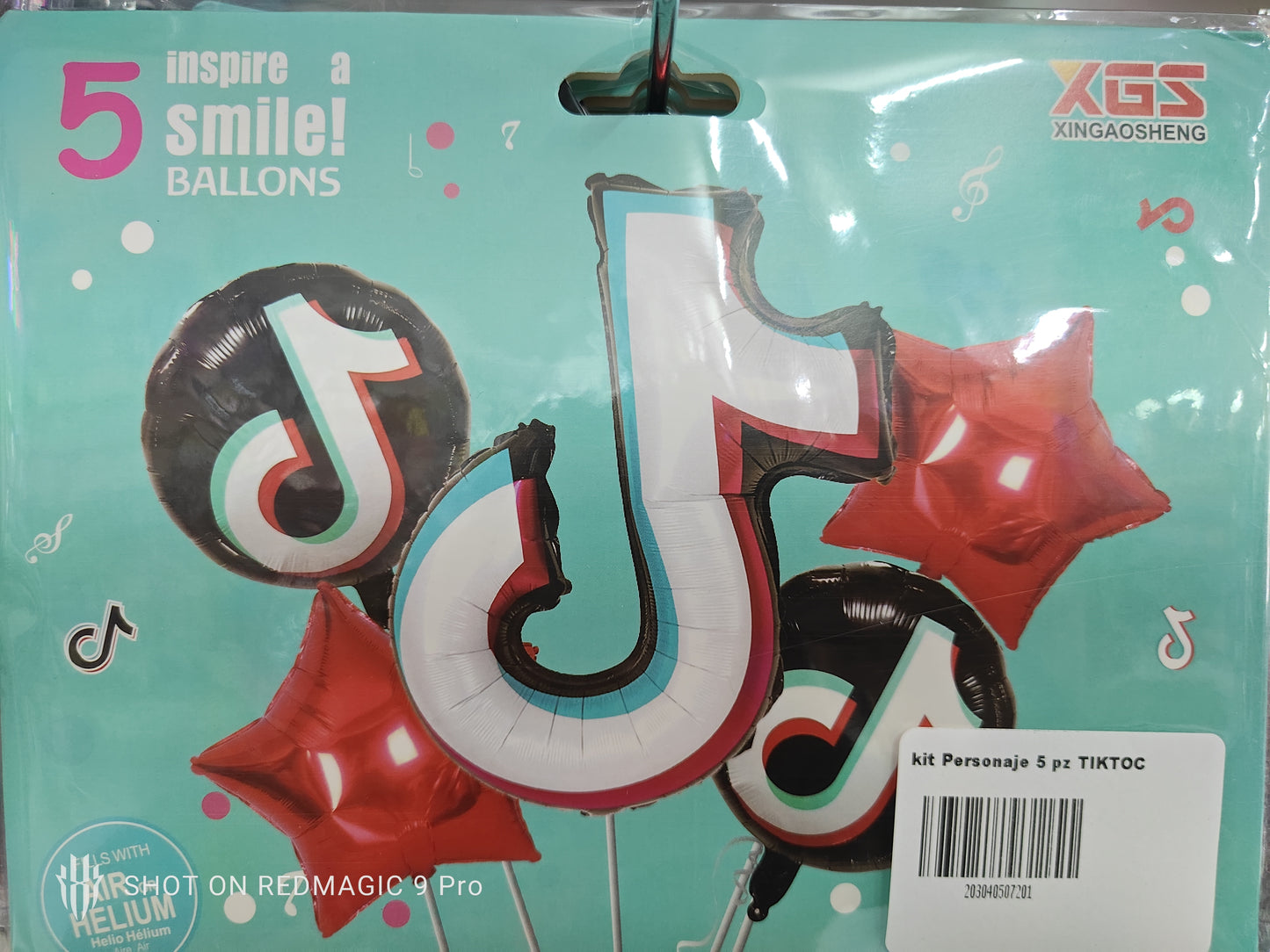 KIT 5 PIEZAS PERSONAJE TIKTOK