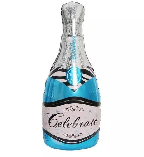 GLOBO FIGURA BOTELLA 9¨ AZUL