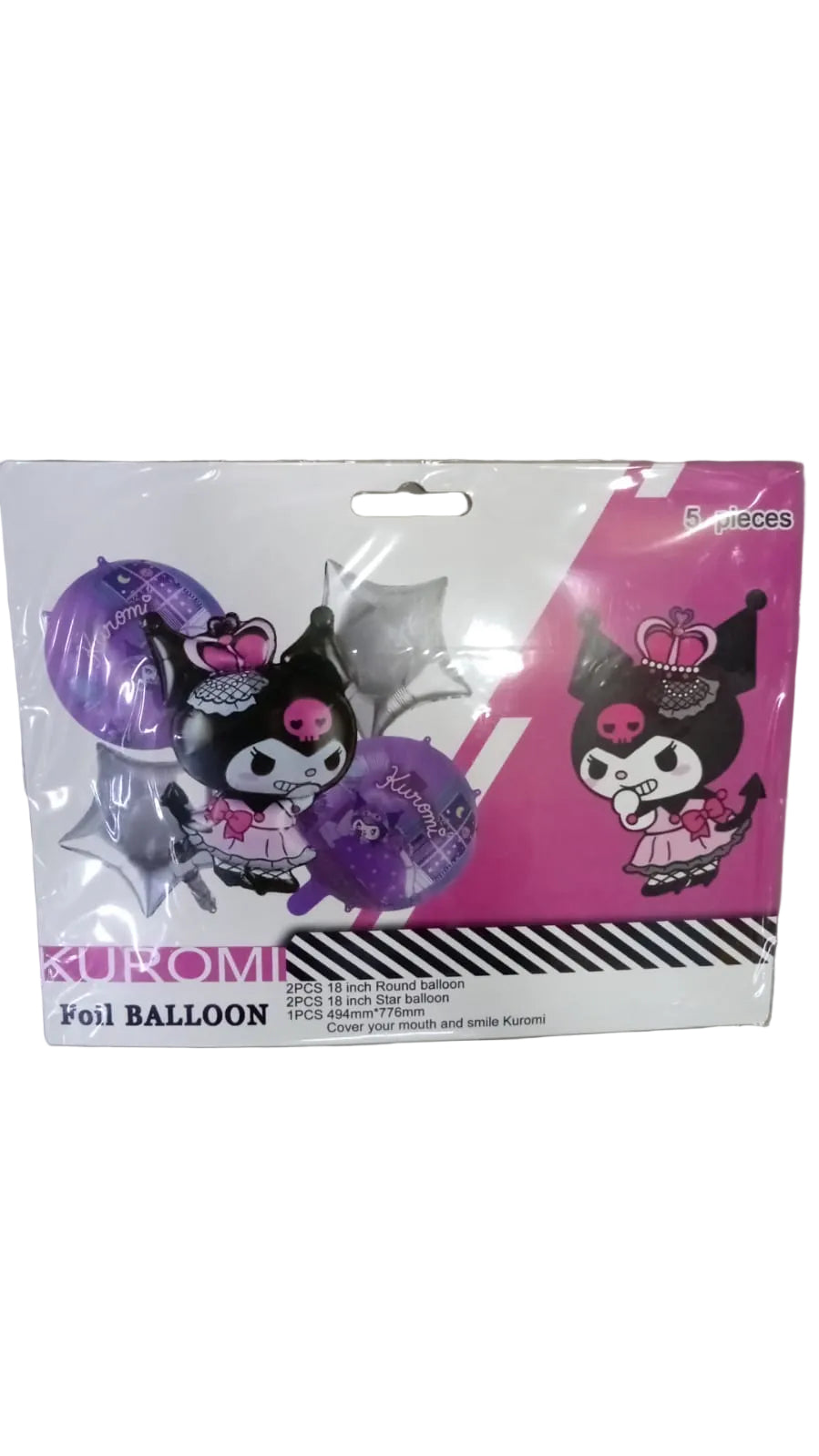 KIT 5 PZS PERSONAJE KUROMI