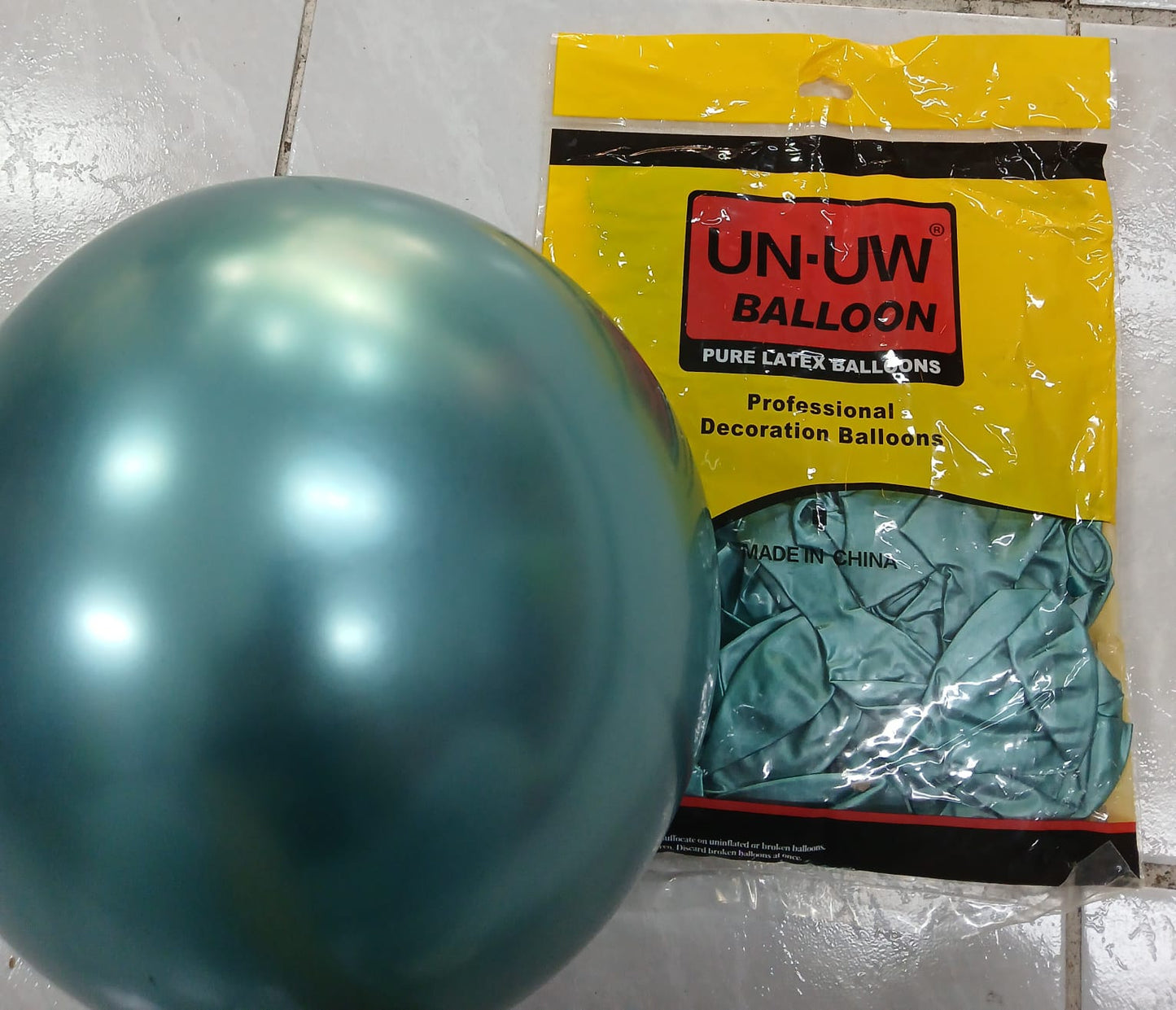 PROMOCIÓN LATEX CHROMADO 12¨CON 50 PZS AGUACATE