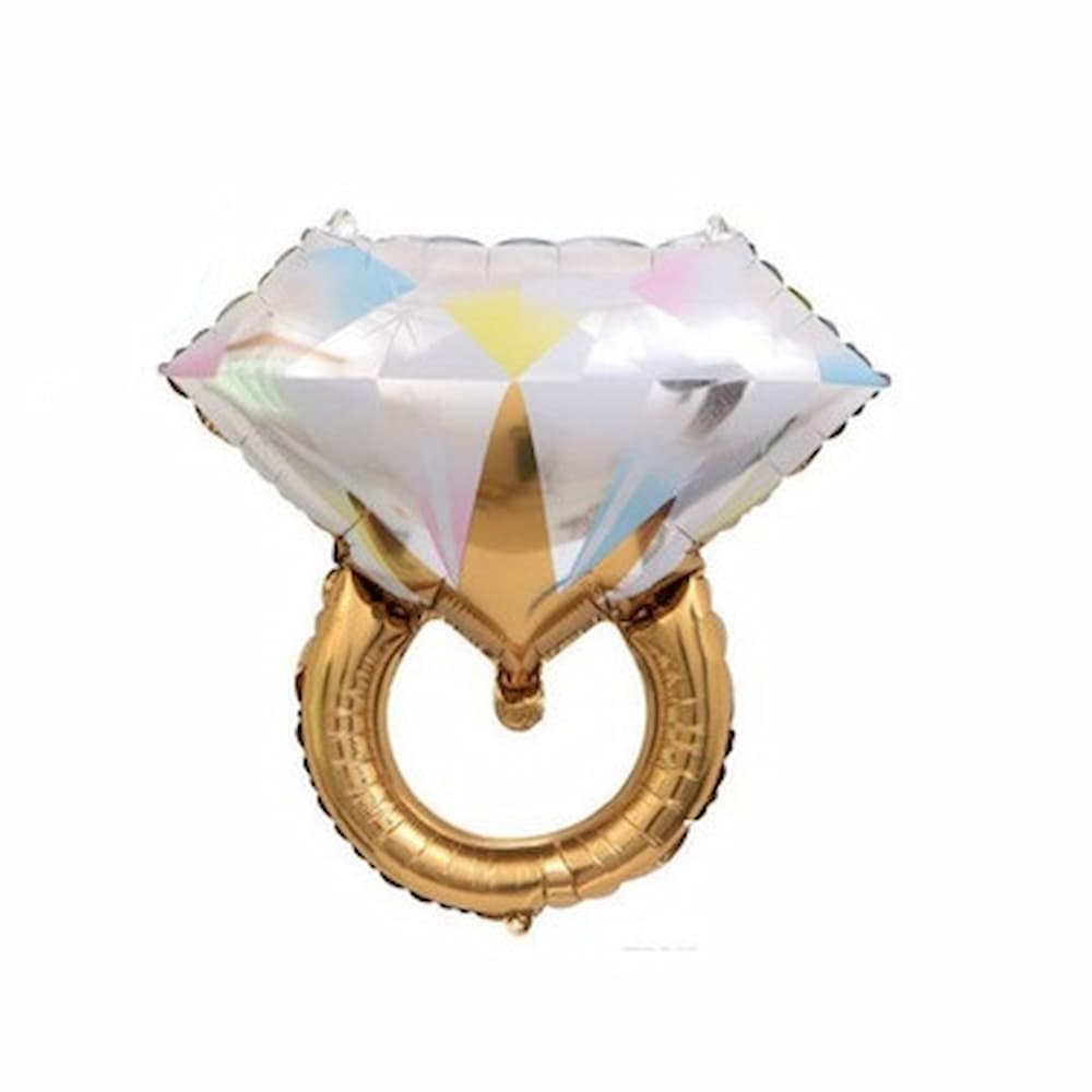 GLOBO ANILLO DE COMPROMISO ORO