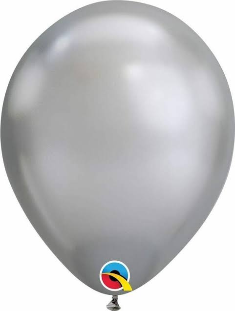 GLOBO LATEX CHROME QUALATEX 12" 25 PZS